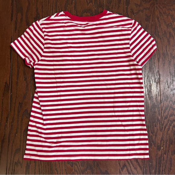 Levi's Red and White Striped Tee - Picture 5 of 6